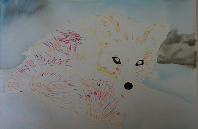 First layers of colour